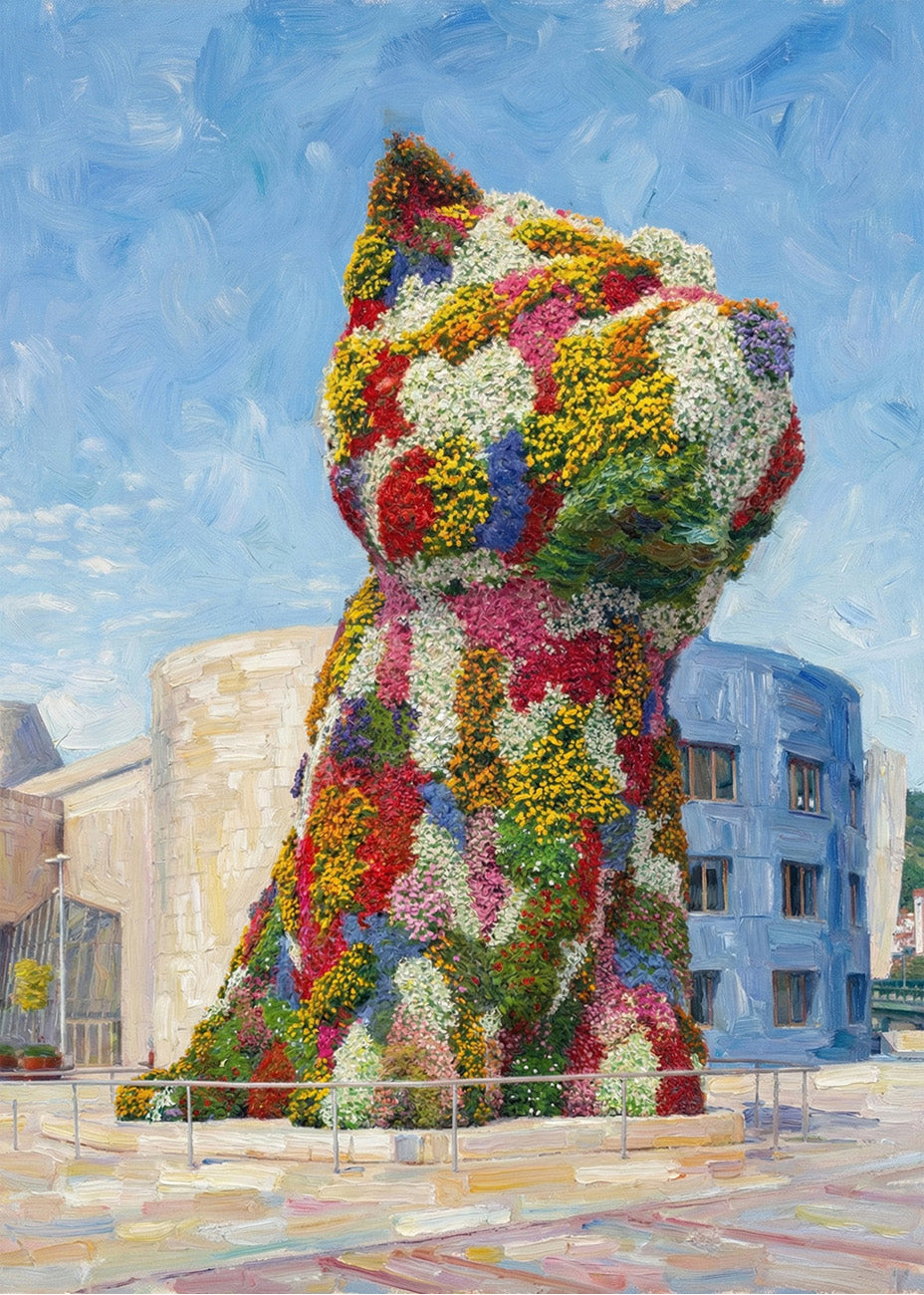 Cuadro Puppy Guggenheim - Impresionista