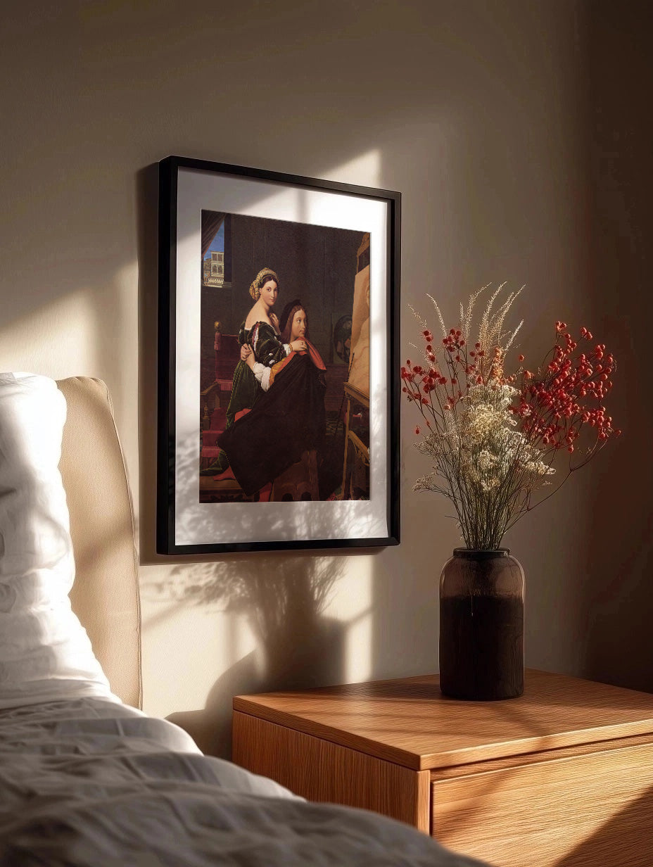 Cuadro ​Raffaelle y la Fornarina (Ingres)