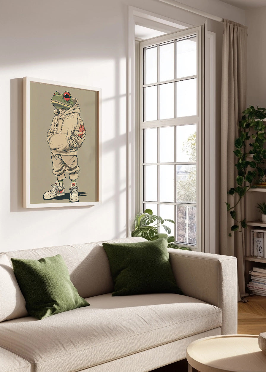 Cuadro ​Rana pepe swag