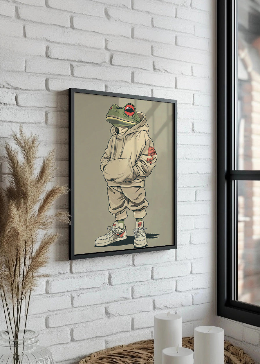 Cuadro ​Rana pepe swag