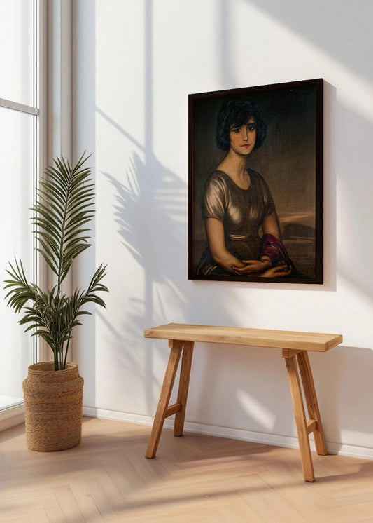 Cuadro Retrato de dama joven (Julio Romero de Torres)