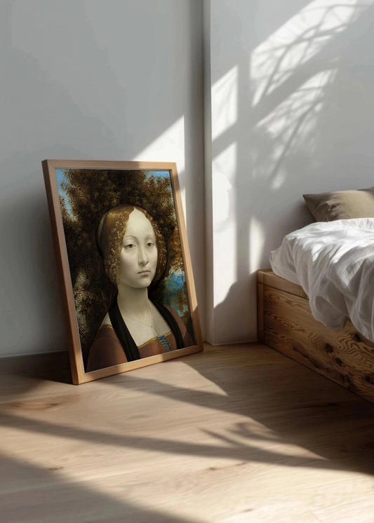 Cuadro ​Retrato de Ginevra de' Benci (Leonardo da Vinci)