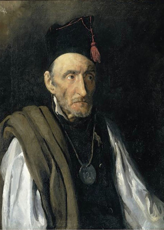 Cuadro Retrato de un loco con manía militar (Theodore Gericault)