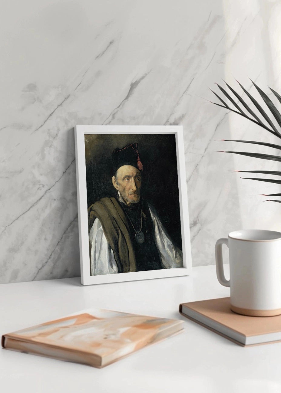Cuadro ​Retrato de un loco con manía militar (Theodore Gericault)