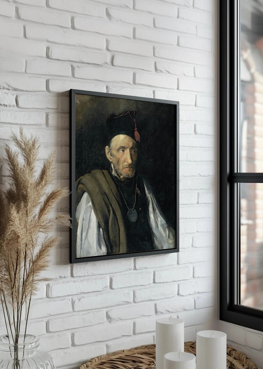 Cuadro ​Retrato de un loco con manía militar (Theodore Gericault)