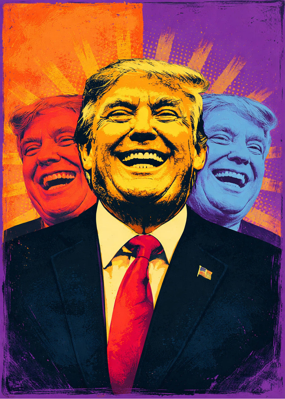 Cuadro Risa de Donald Trump