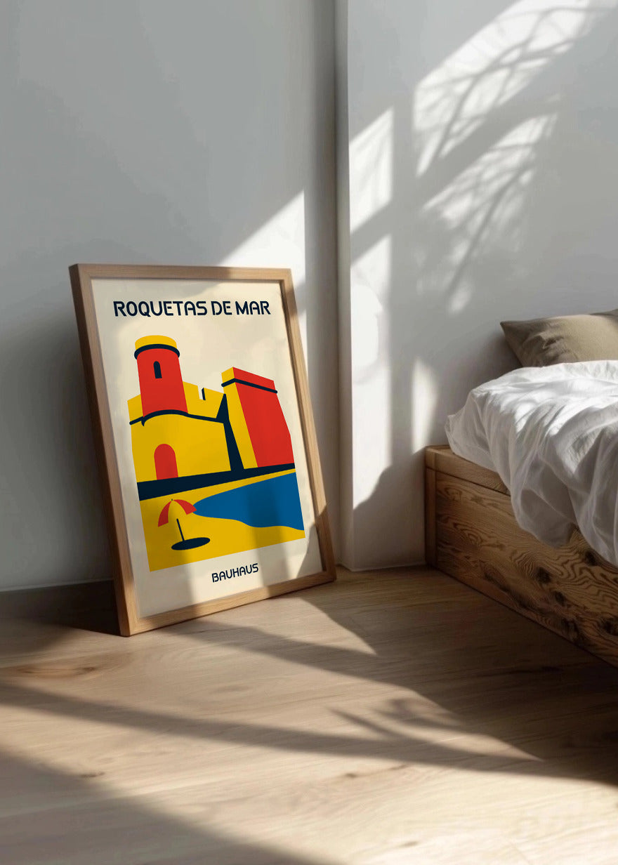 Cuadro Roquetas de Mar Poster Bauhaus