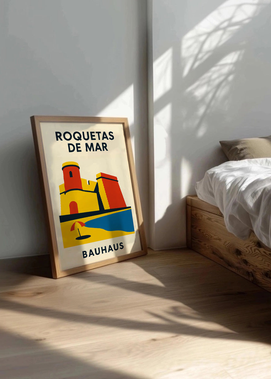 Cuadro Roquetas de Mar Poster Bauhaus