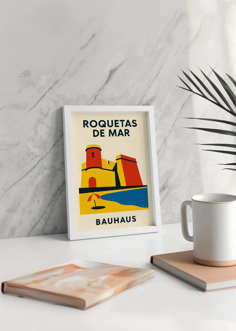Cuadro Roquetas de Mar Poster Bauhaus