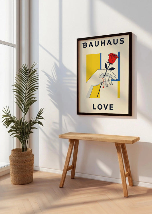 Cuadro Rosa con espinas Bauhaus