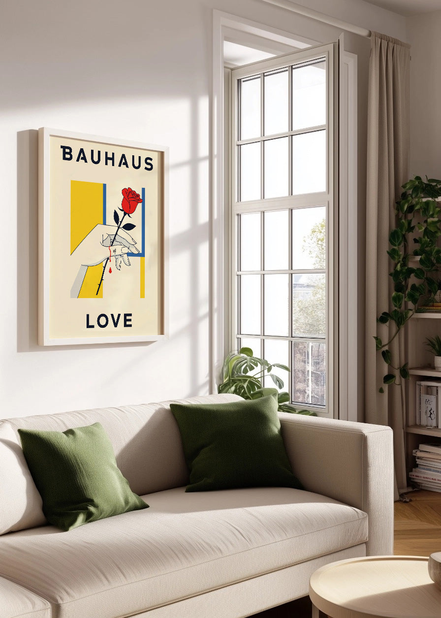Cuadro Rosa con espinas Bauhaus