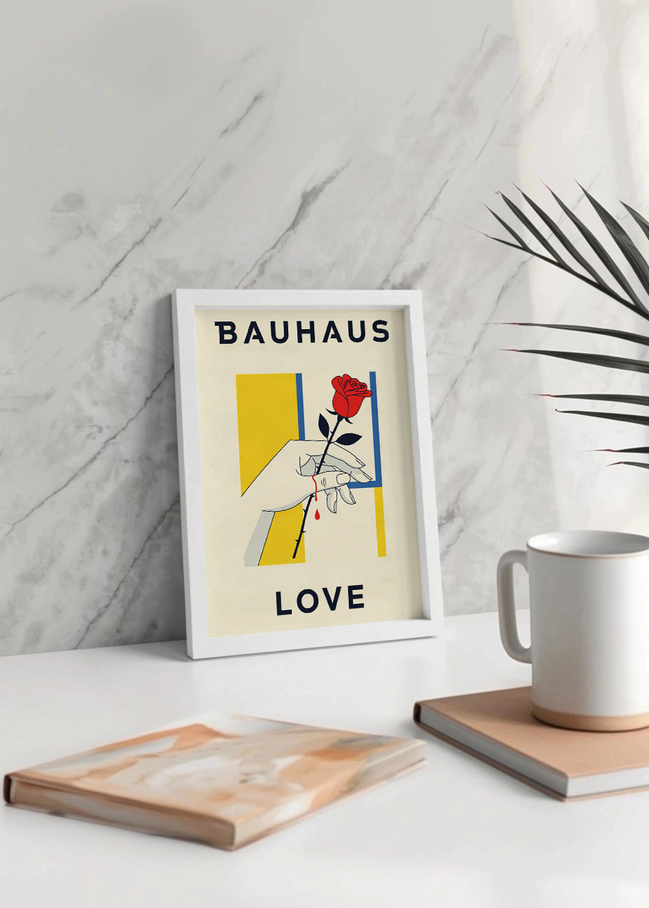 Cuadro Rosa con espinas Bauhaus