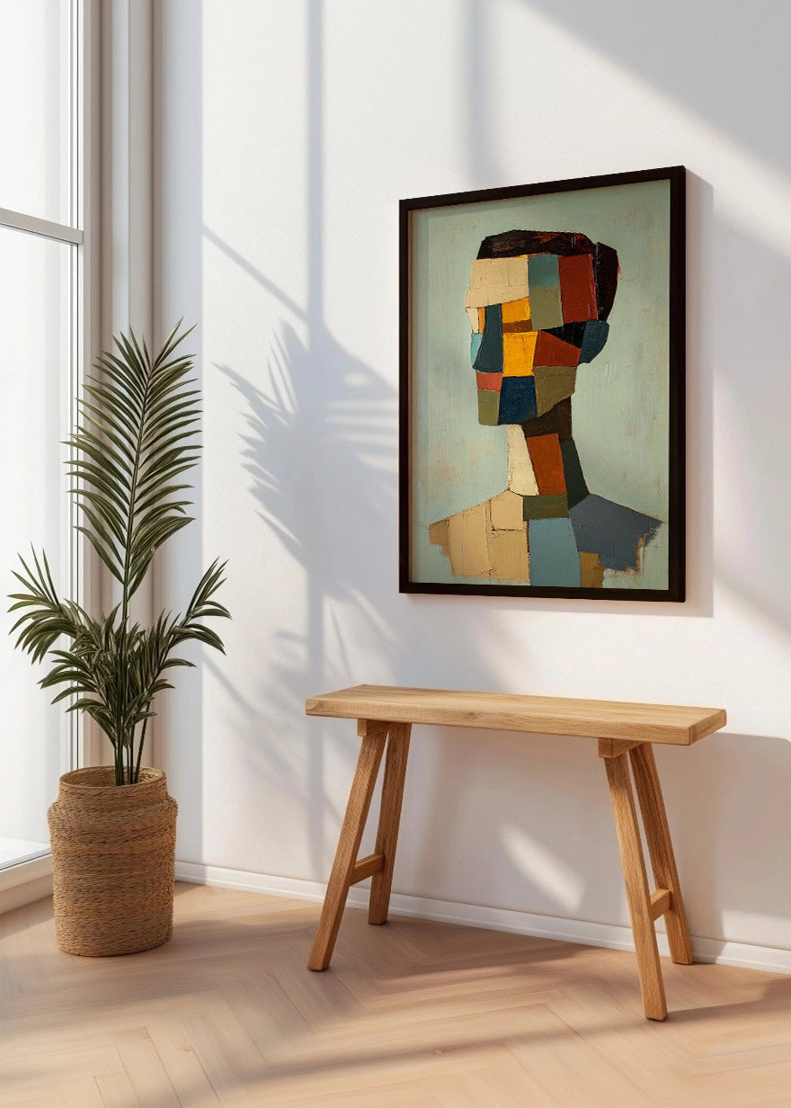 Cuadro ​Rostro hombre geometrico