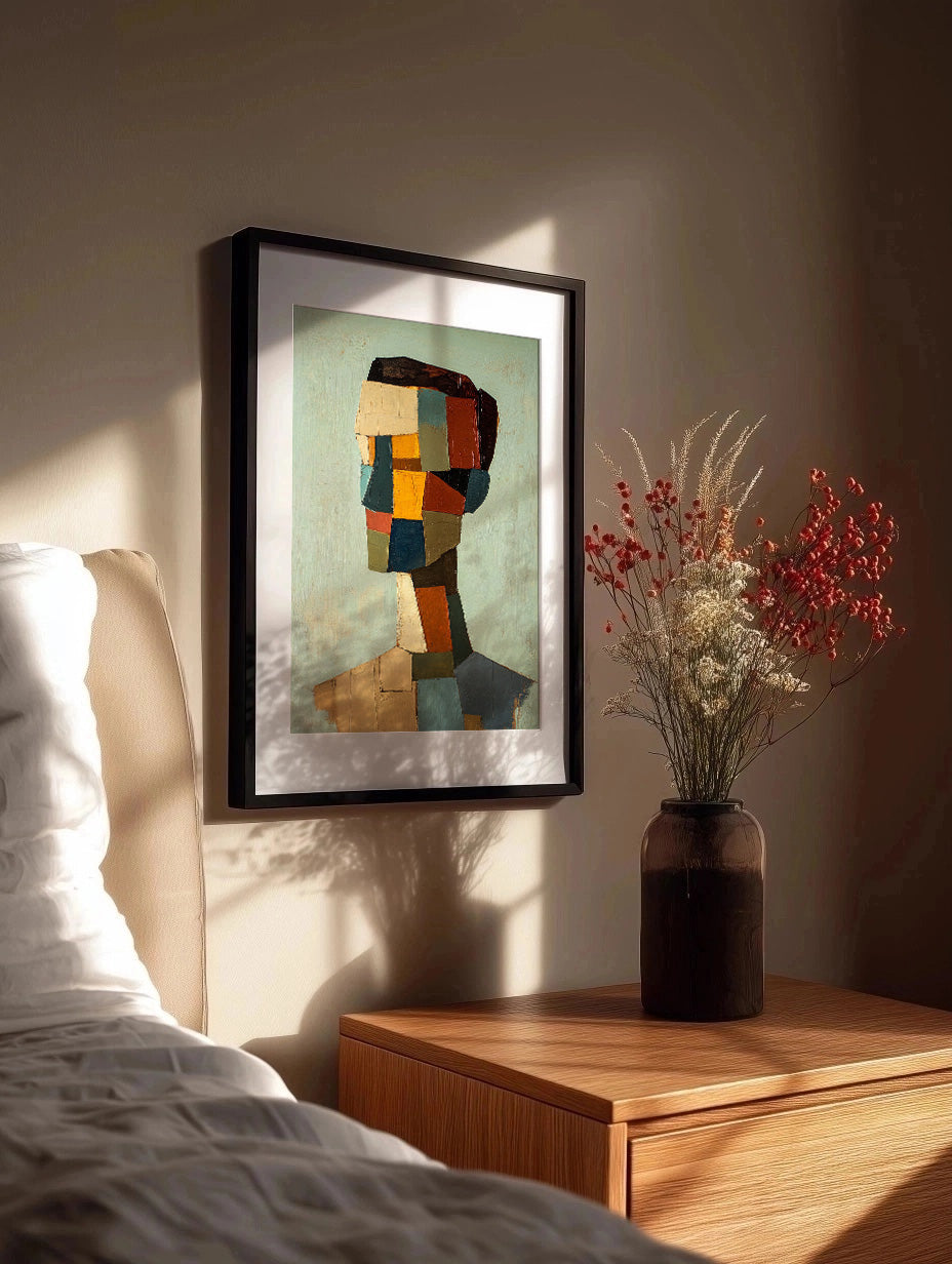 Cuadro ​Rostro hombre geometrico