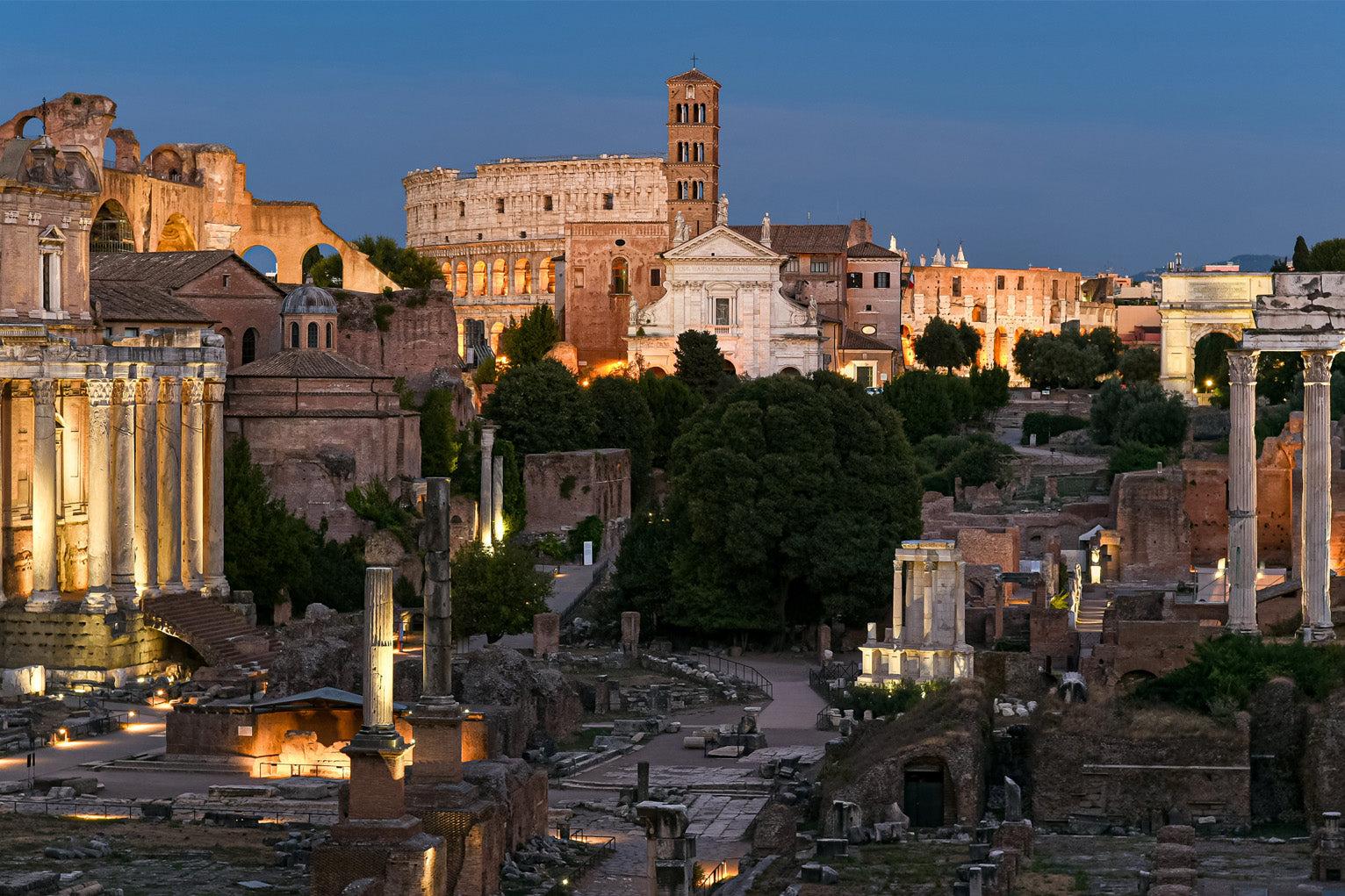 Cuadro de ​Ruinas de foro romano - Fine Artic