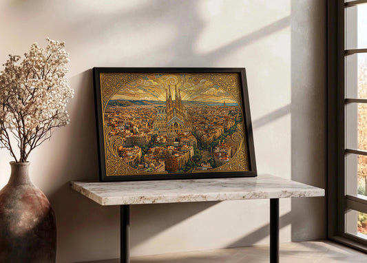 Cuadro Sagrada Familia en Barcelona - Klimt