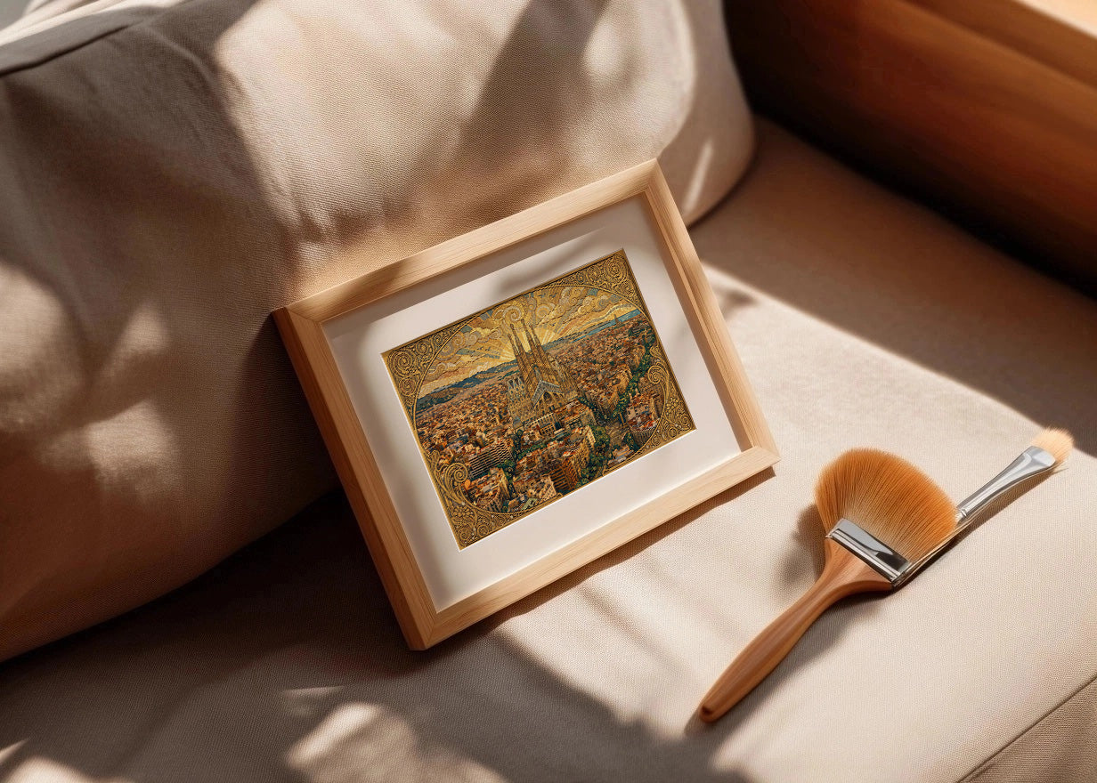 Cuadro Sagrada Familia en Barcelona - Klimt
