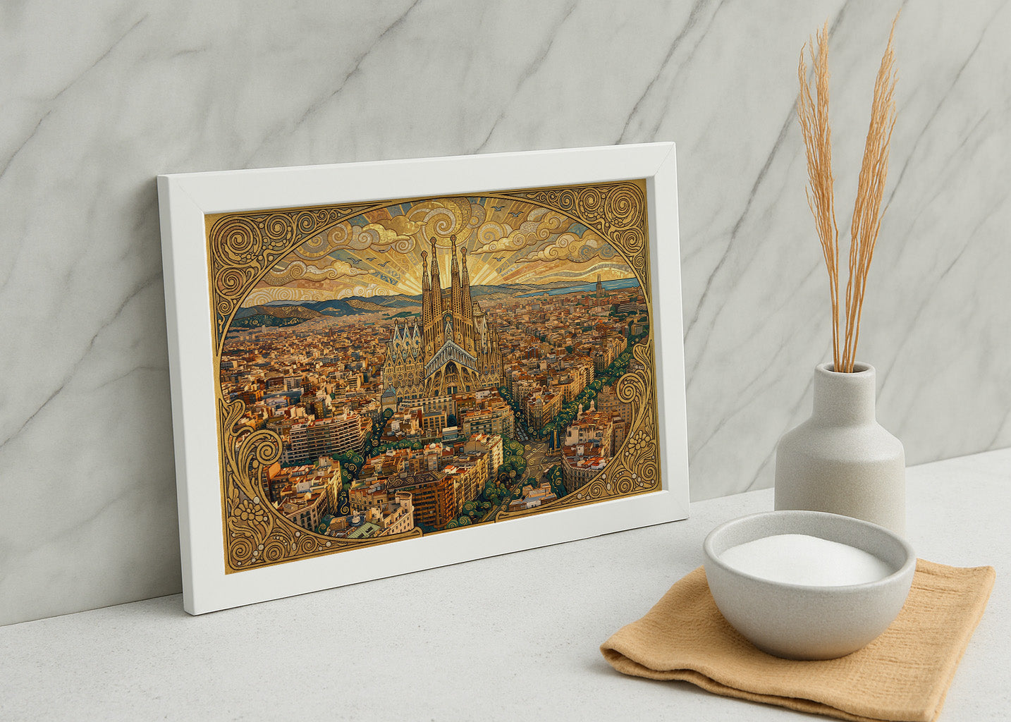 Cuadro Sagrada Familia en Barcelona - Klimt