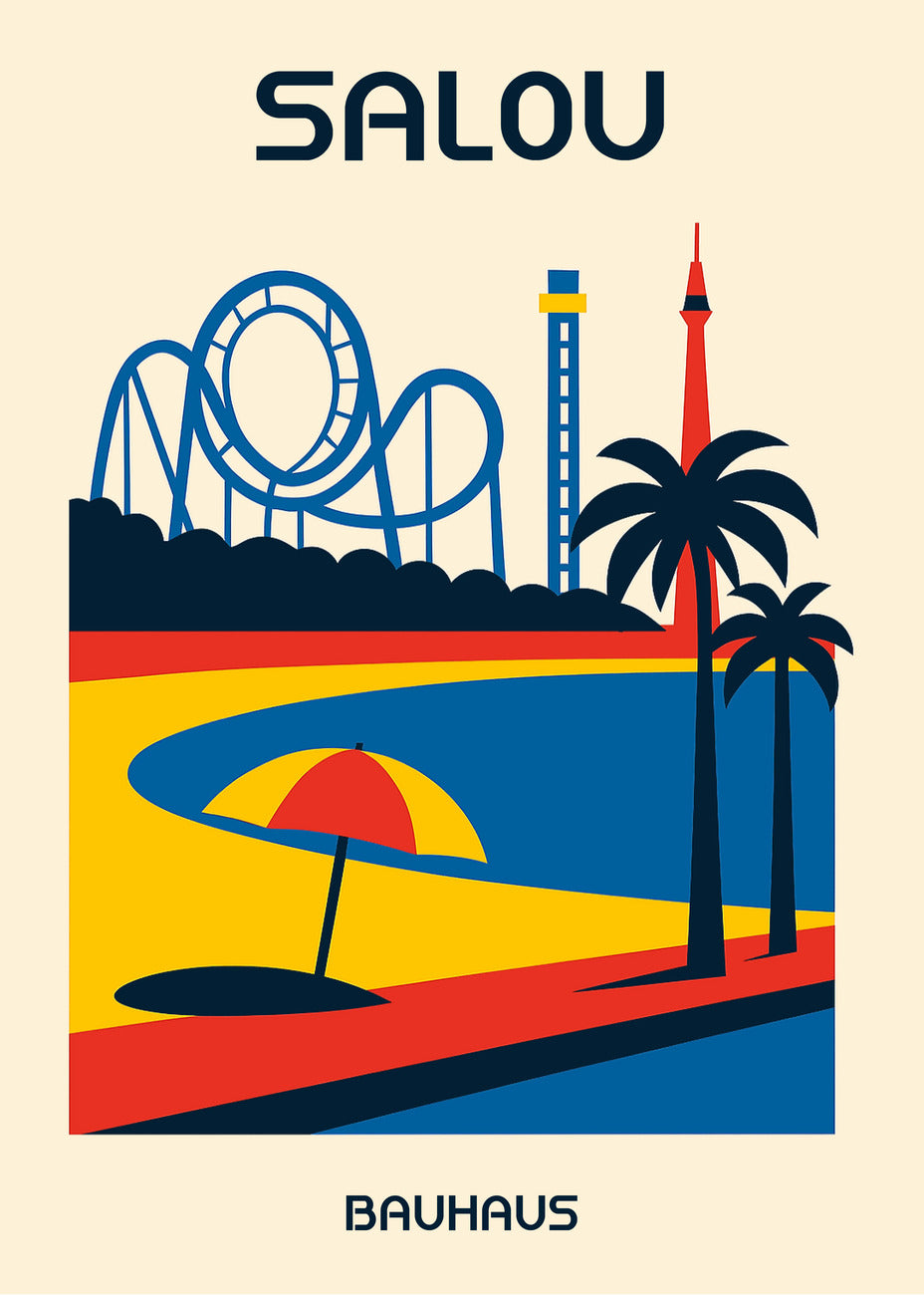 Cuadro Salou Poster Bauhaus