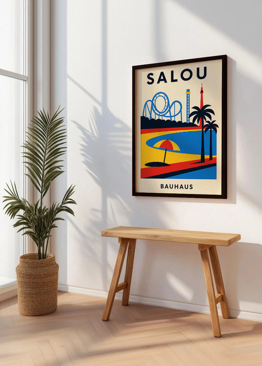Cuadro Salou Poster Bauhaus
