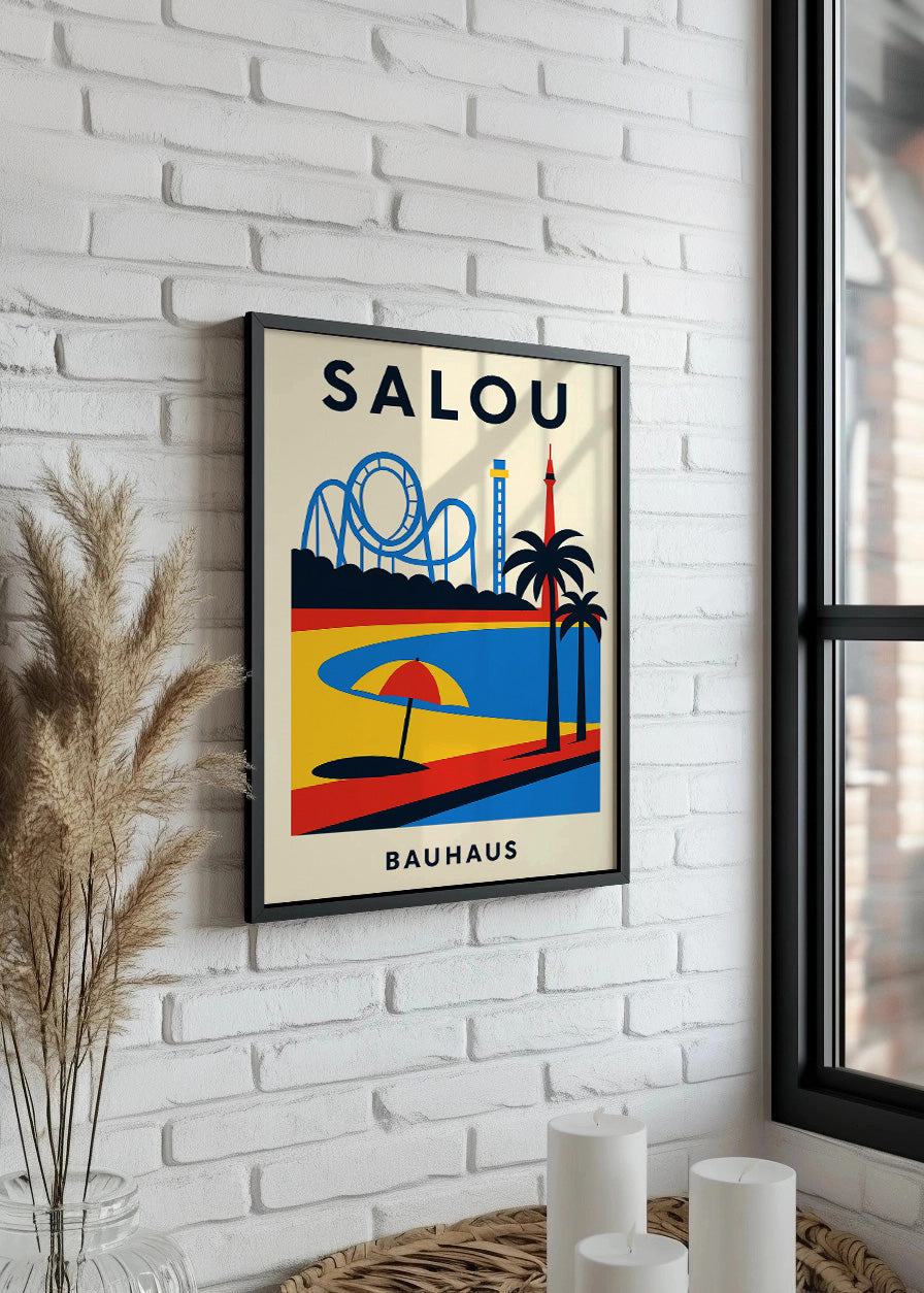 Cuadro Salou Poster Bauhaus