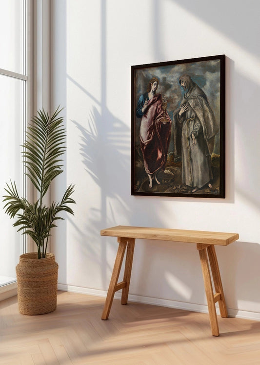 Cuadro ​San Juan Evangelista y San Francisco (El Greco)