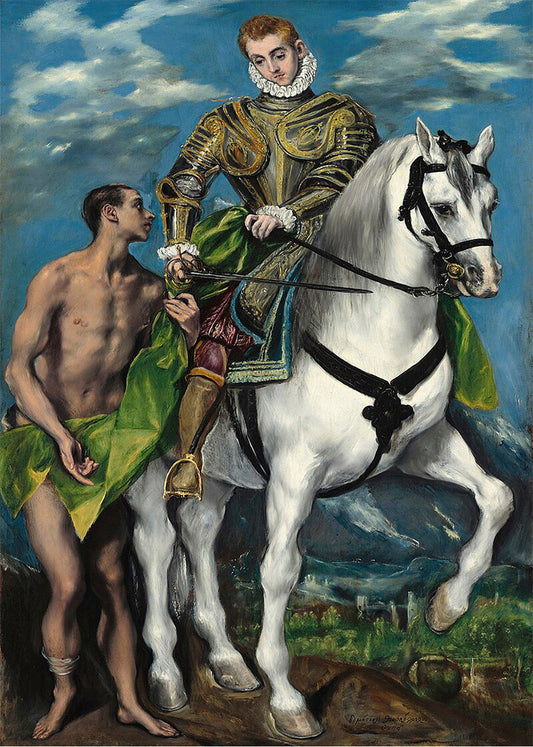 Cuadro ​San Martín y el mendigo (El Greco)