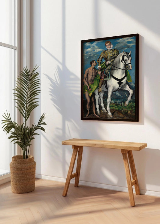 Cuadro ​San Martín y el mendigo (El Greco)