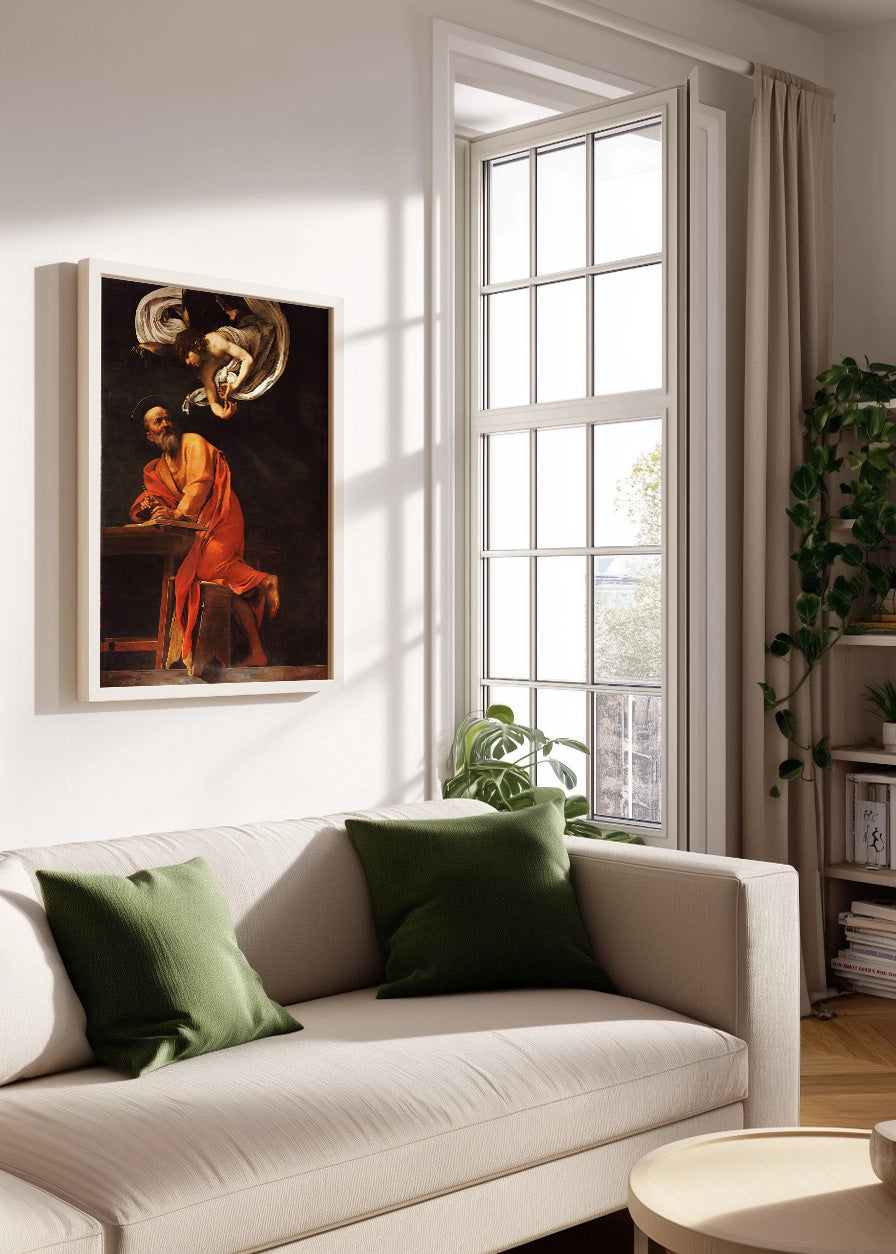 Cuadro ​San Mateo y el ángel (Caravaggio)