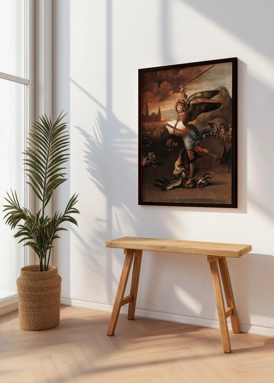 Cuadro ​San Miguel y el dragón (Rafael)