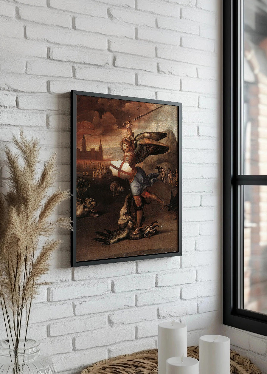 Cuadro ​San Miguel y el dragón (Rafael)