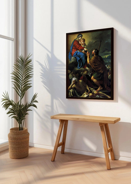 Cuadro ​San Roque intercediendo ante la Virgen por los apestados (Jacques-Louise David)