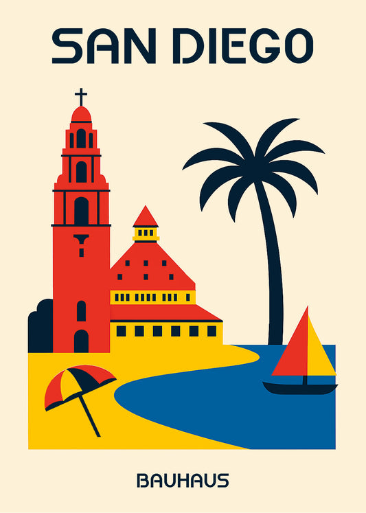 Cuadro San Diego Poster Bauhaus