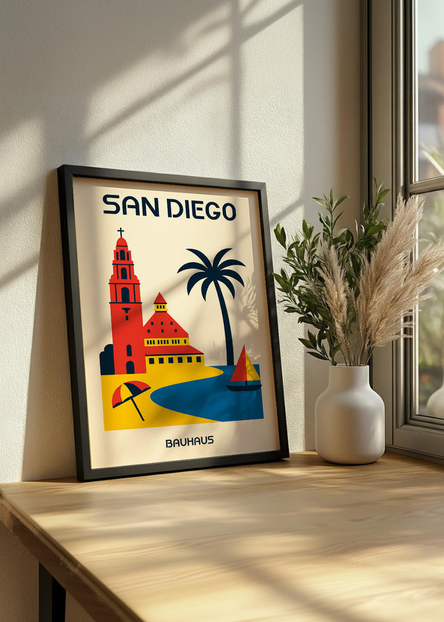 Cuadro San Diego Poster Bauhaus