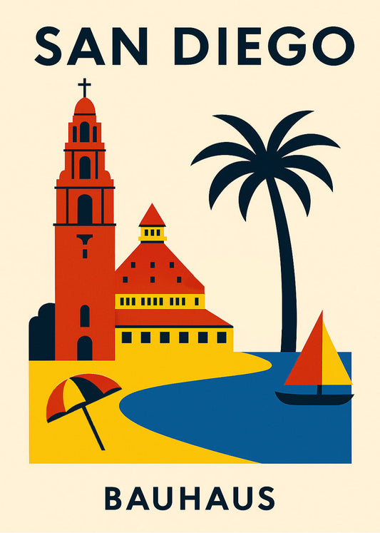 Cuadro San Diego Poster Bauhaus