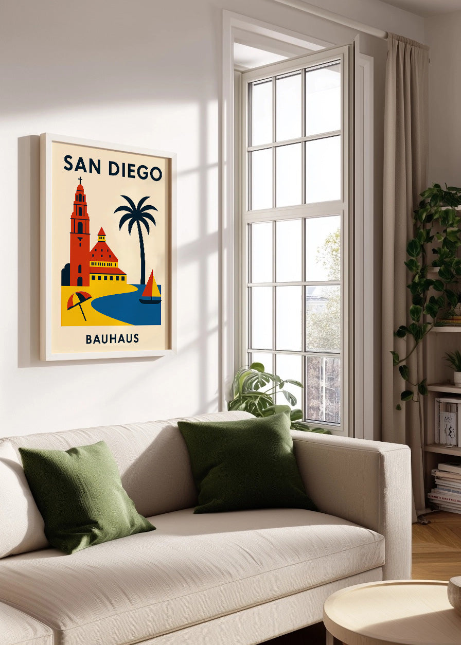 Cuadro San Diego Poster Bauhaus
