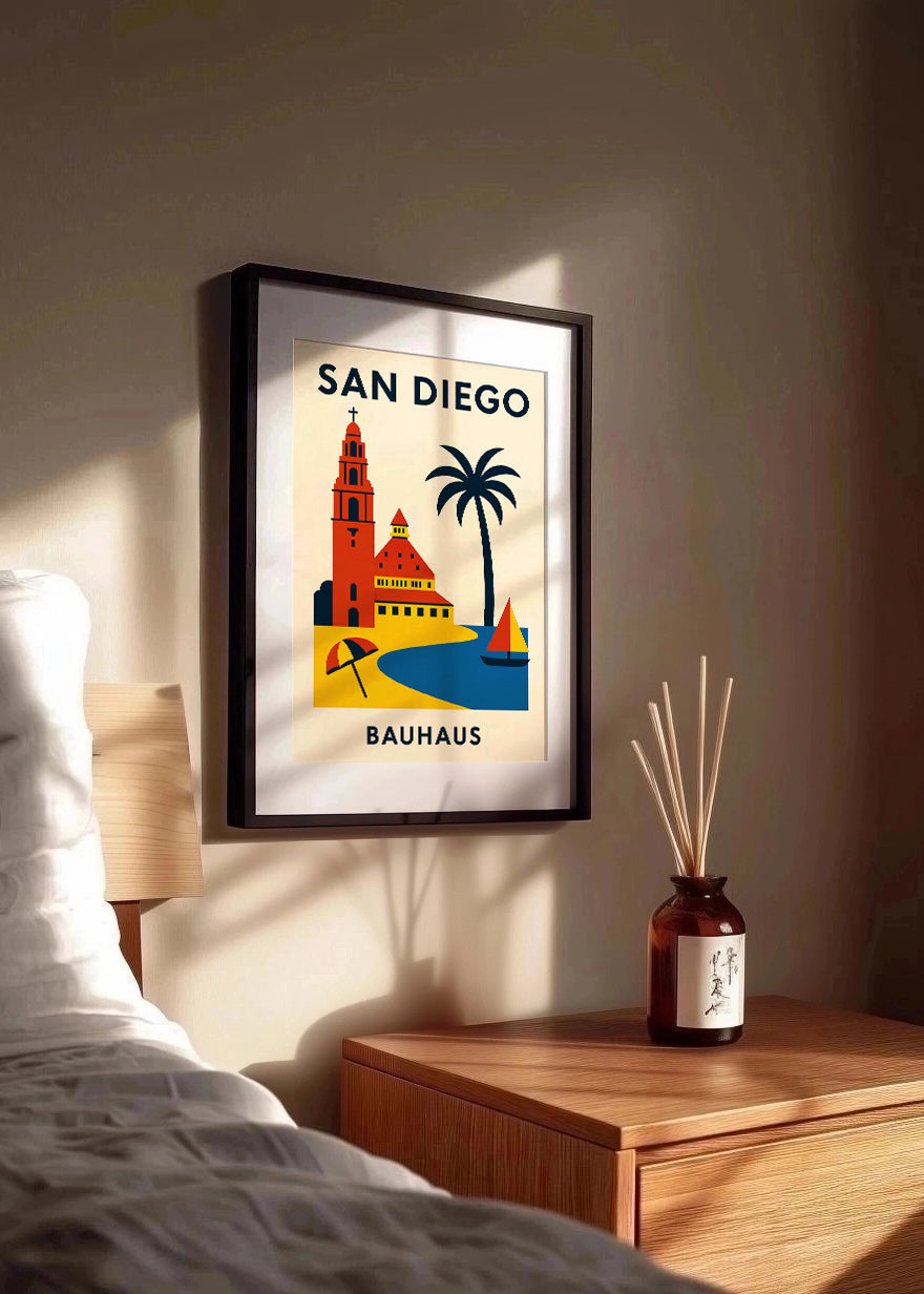 Cuadro San Diego Poster Bauhaus