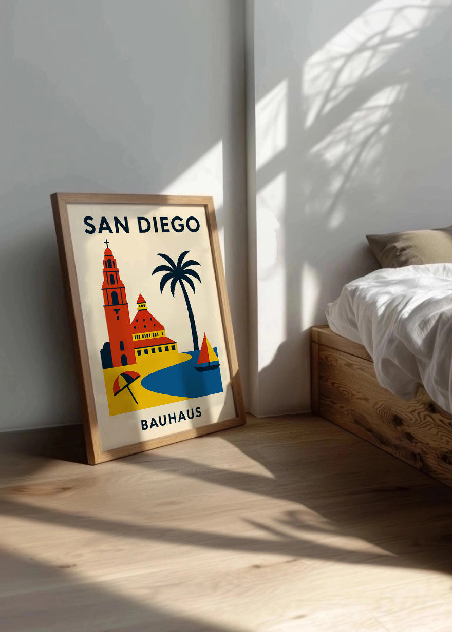 Cuadro San Diego Poster Bauhaus