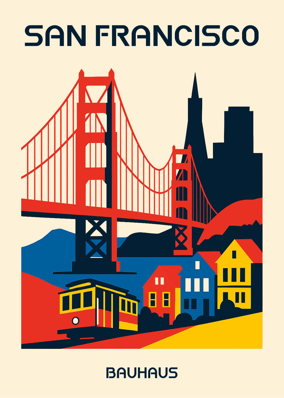 Cuadro San Francisco Poster Bauhaus