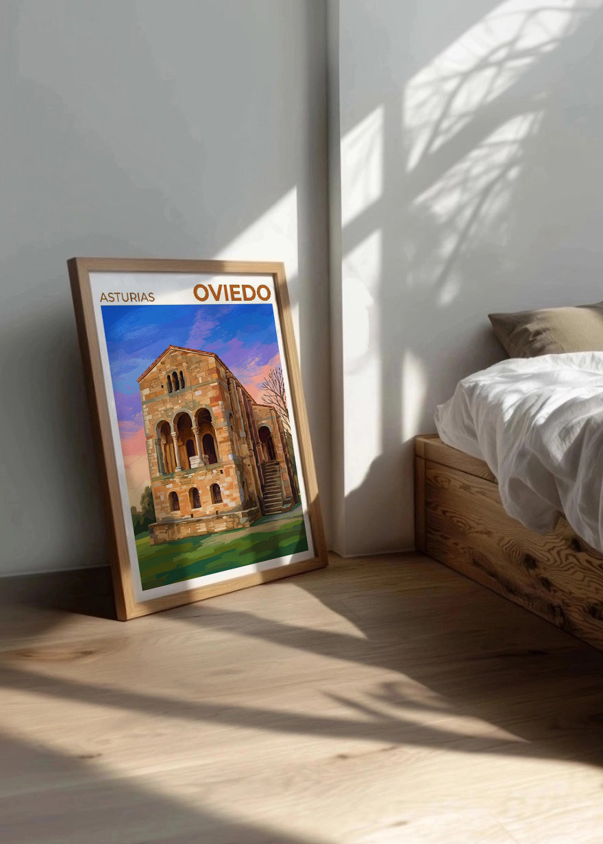 Cuadro Santa María del Naranco - Gouache