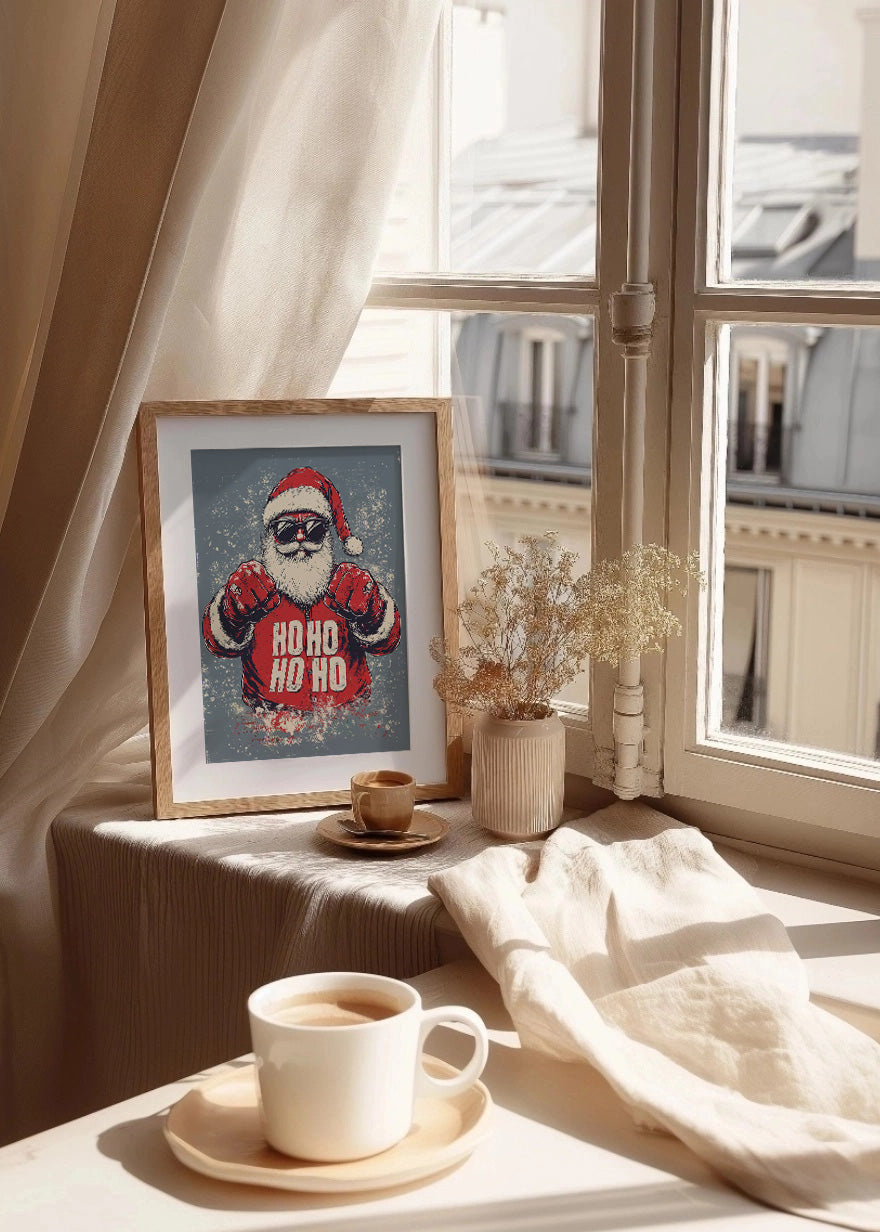 Cuadro ​Santa claus peleón ho ho ho