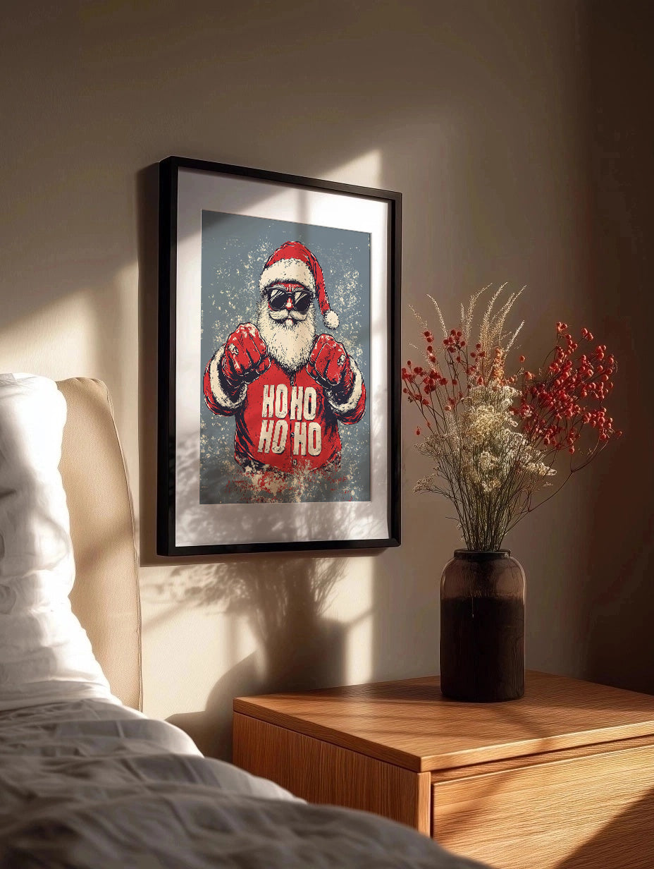 Cuadro ​Santa claus peleón ho ho ho