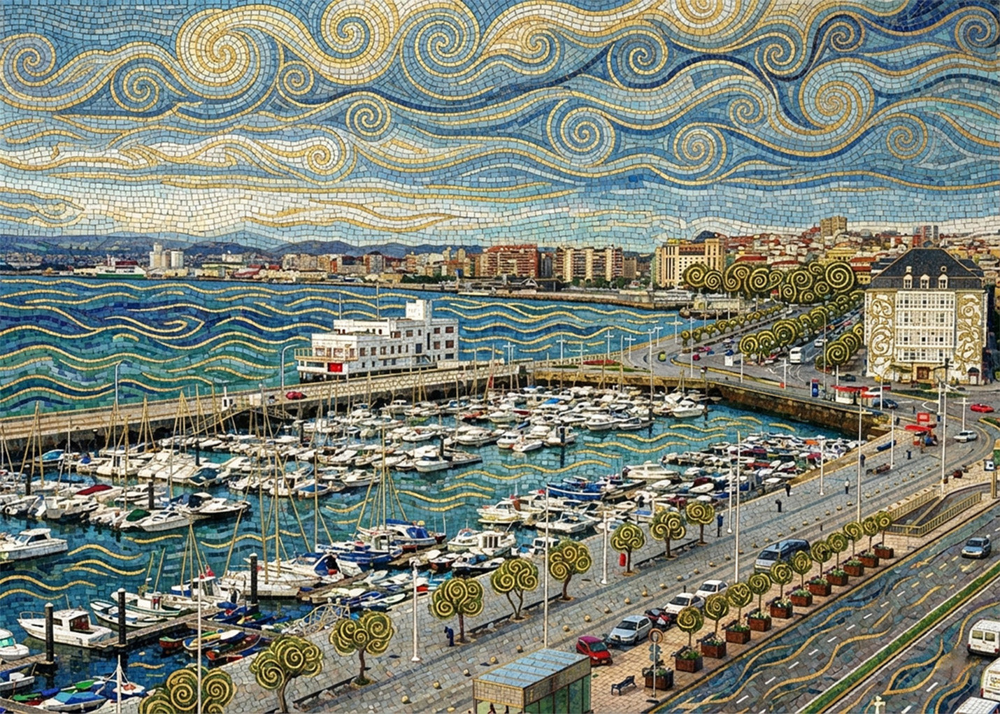 Cuadro Santander - Art Nouveau