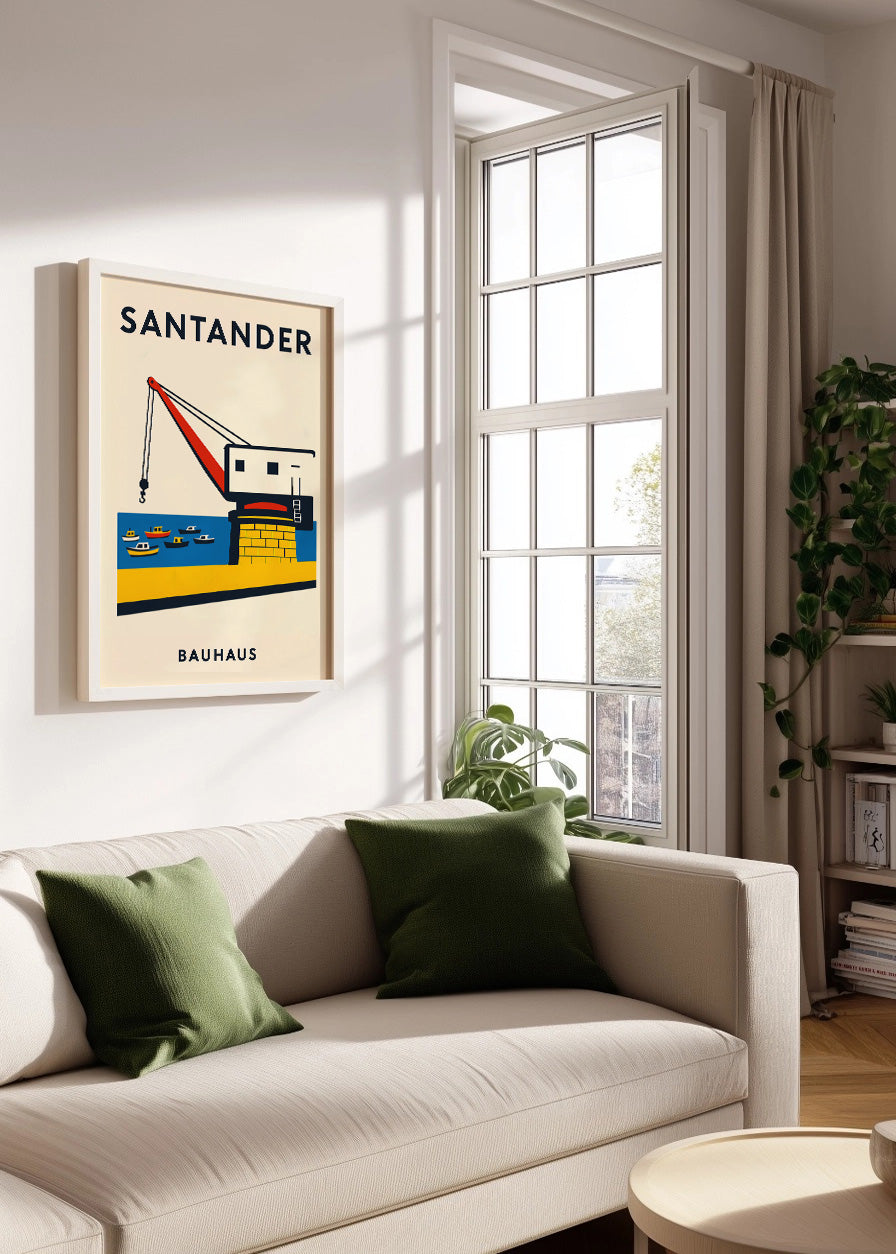 Cuadro Santander Poster Bauhaus