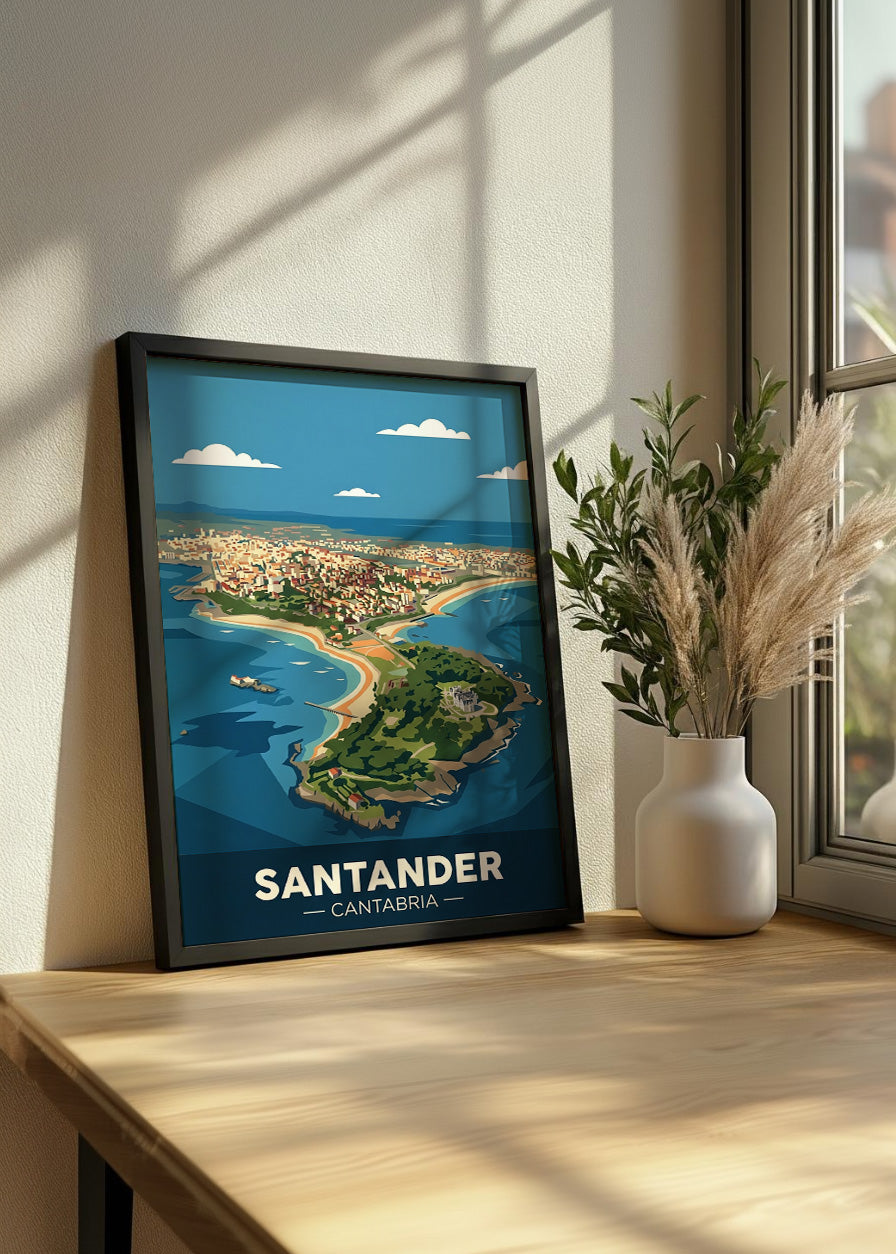 Cuadro Santander península de la Magdalena - Flat