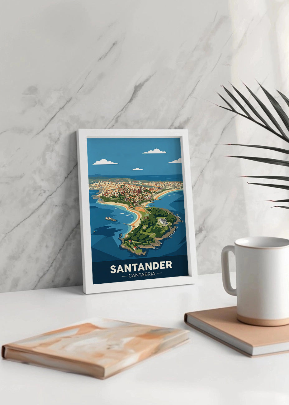 Cuadro Santander península de la Magdalena - Flat