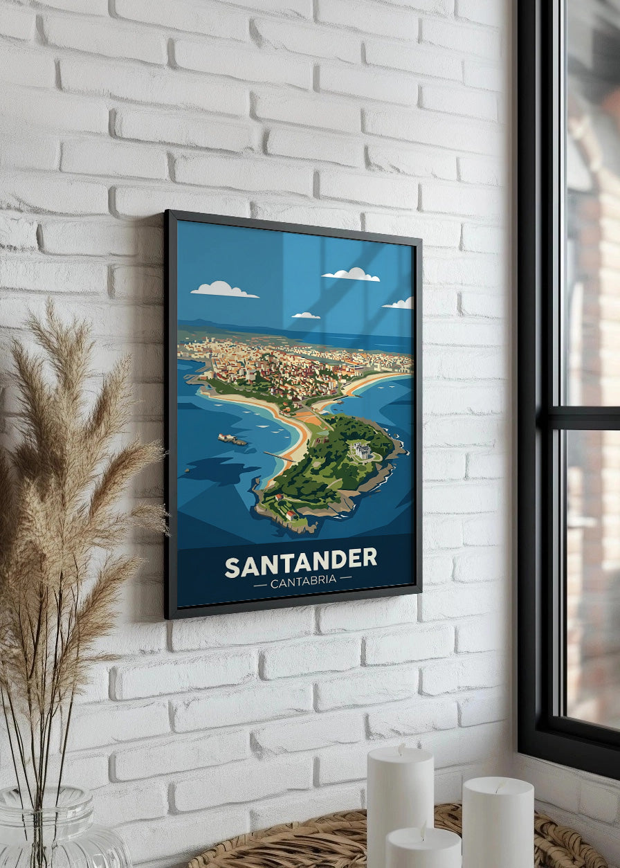 Cuadro Santander península de la Magdalena - Flat