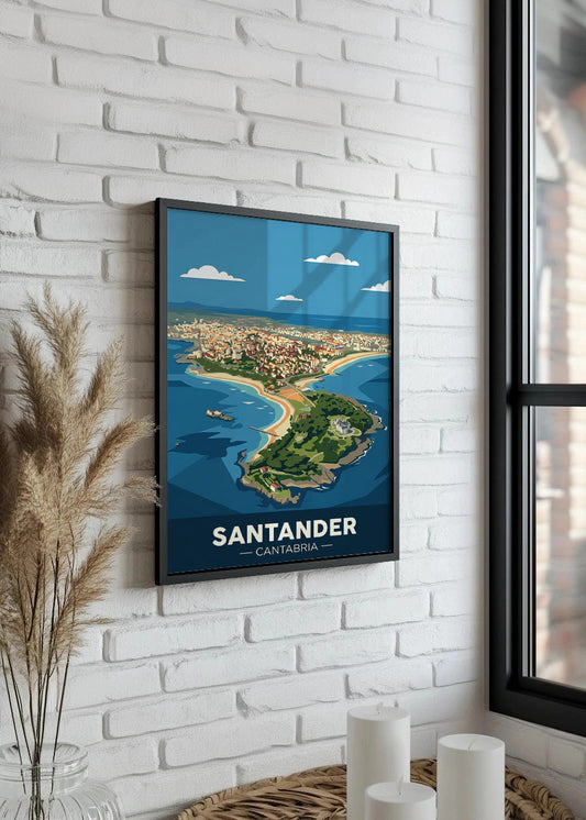 Cuadro Santander península de la Magdalena - Flat