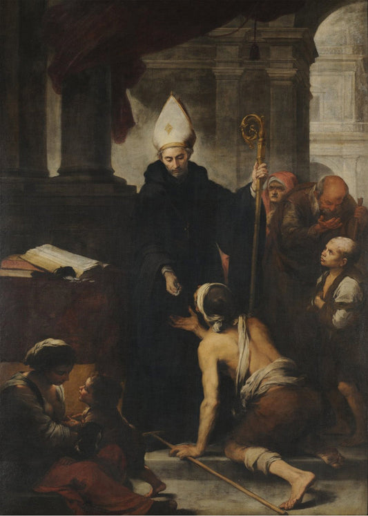 Cuadro Santo Tomás de Villanueva (Murillo)