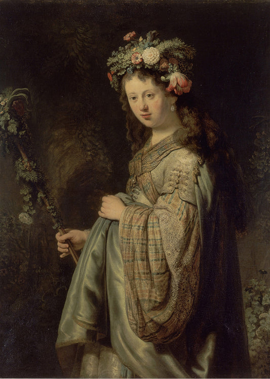 Cuadro ​Saskia como Flora (Rembrandt)